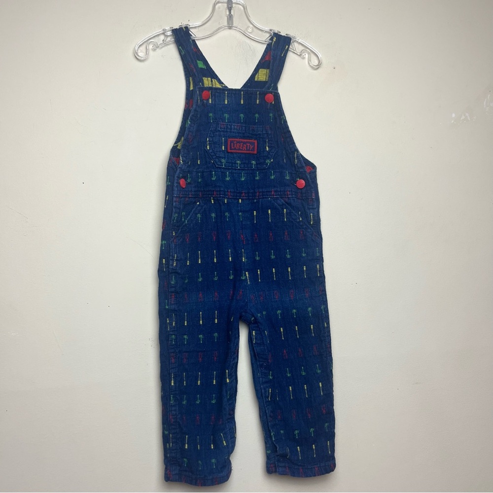 VTG Liberty Tools Arrows Colorful overalls 24 months USA Blue